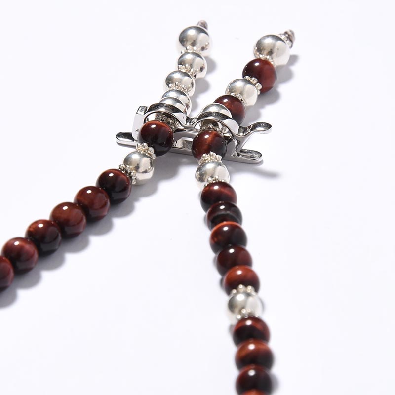 BEADS NECKLACE IN -RED-