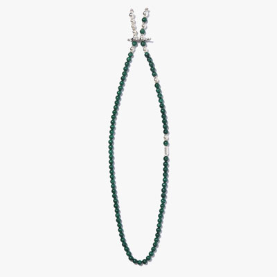 BEADS NECKLACE IN -GREEN-