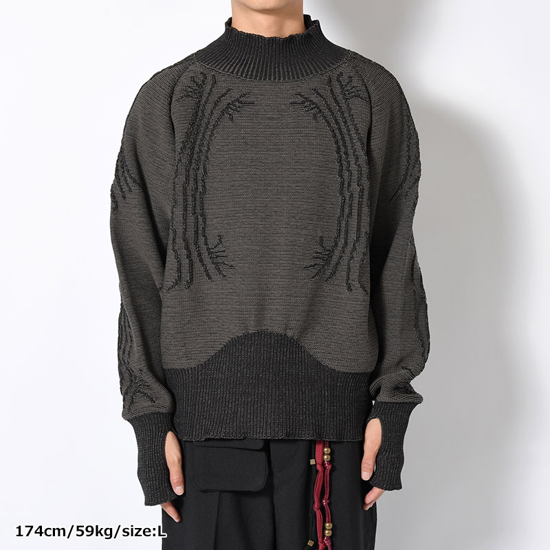 COLE KNIT -CHARCOAL-