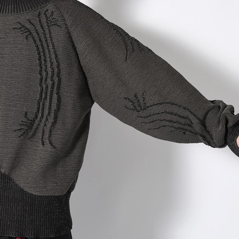 COLE KNIT -CHARCOAL-