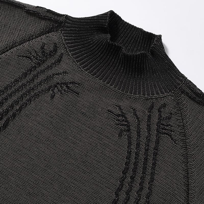 COLE KNIT -CHARCOAL-