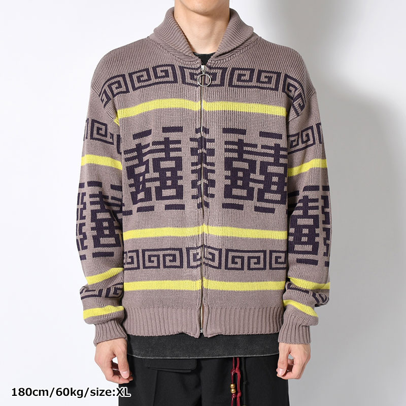 DUDE COWICHAN SWEATER -GRAY-