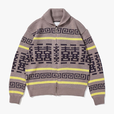 DUDE COWICHAN SWEATER -GRAY-