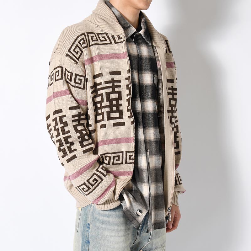 DUDE COWICHAN SWEATER -GRAY-