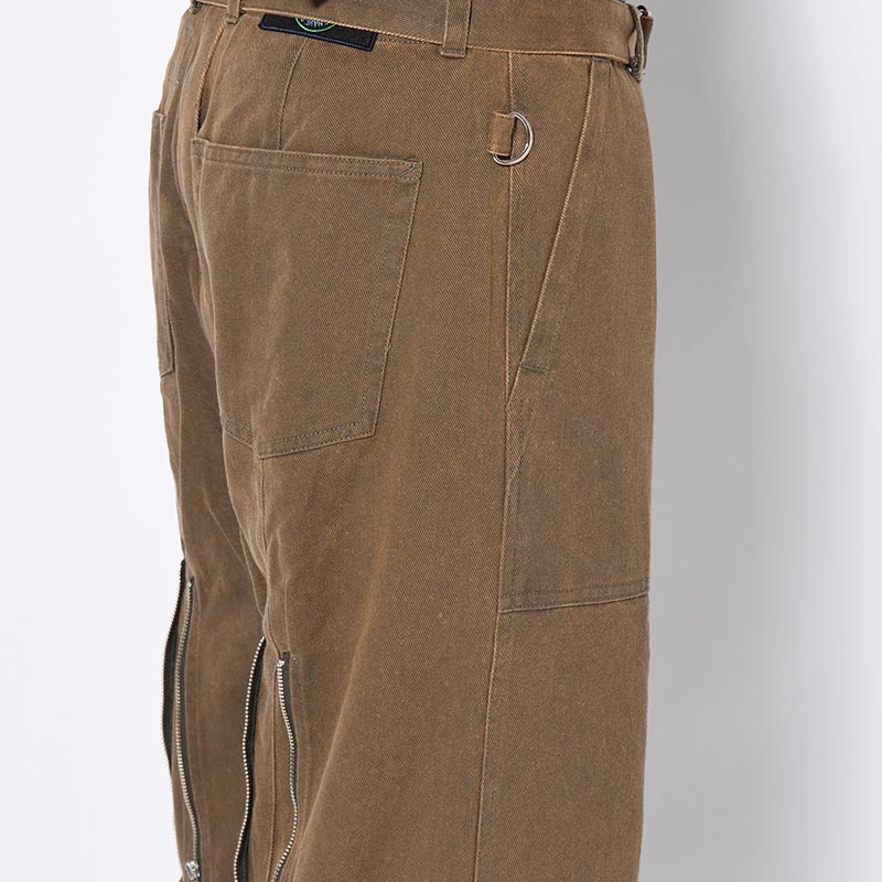 DENIM BONDAGE PANTS -KHAKI-