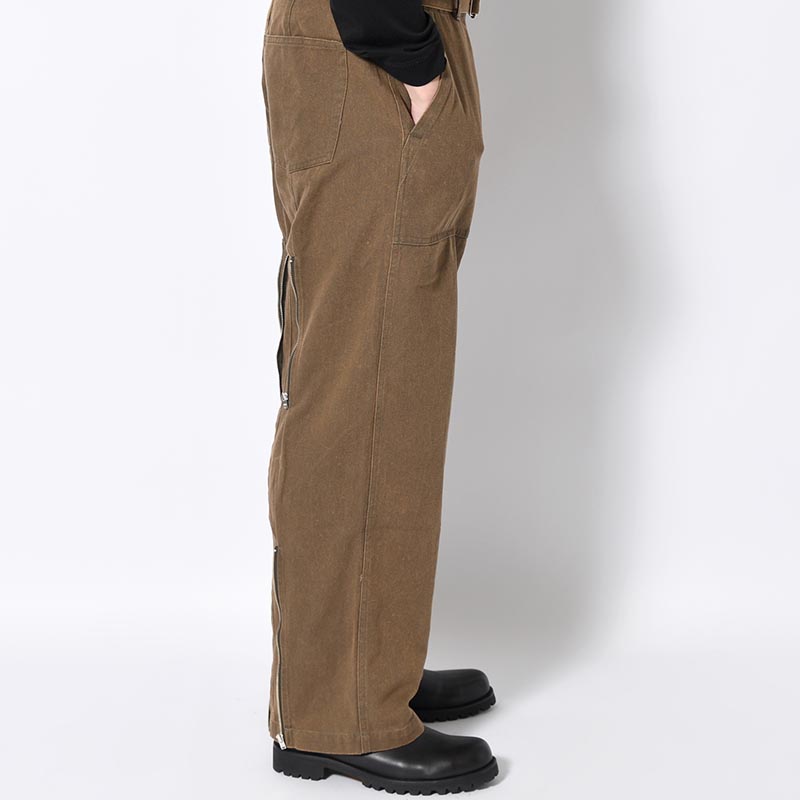 DENIM BONDAGE PANTS -KHAKI-