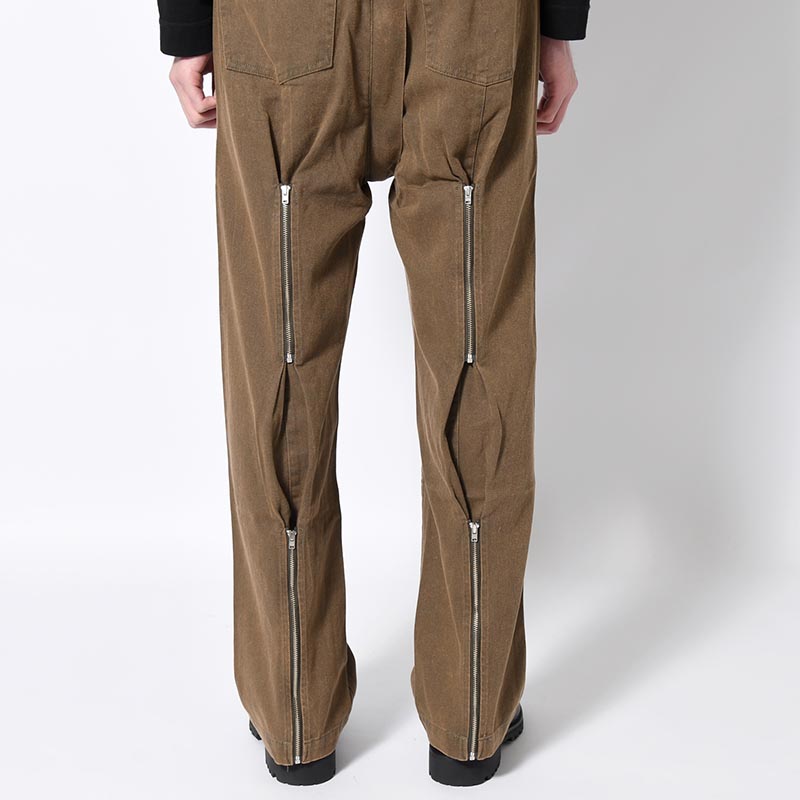 DENIM BONDAGE PANTS -KHAKI-