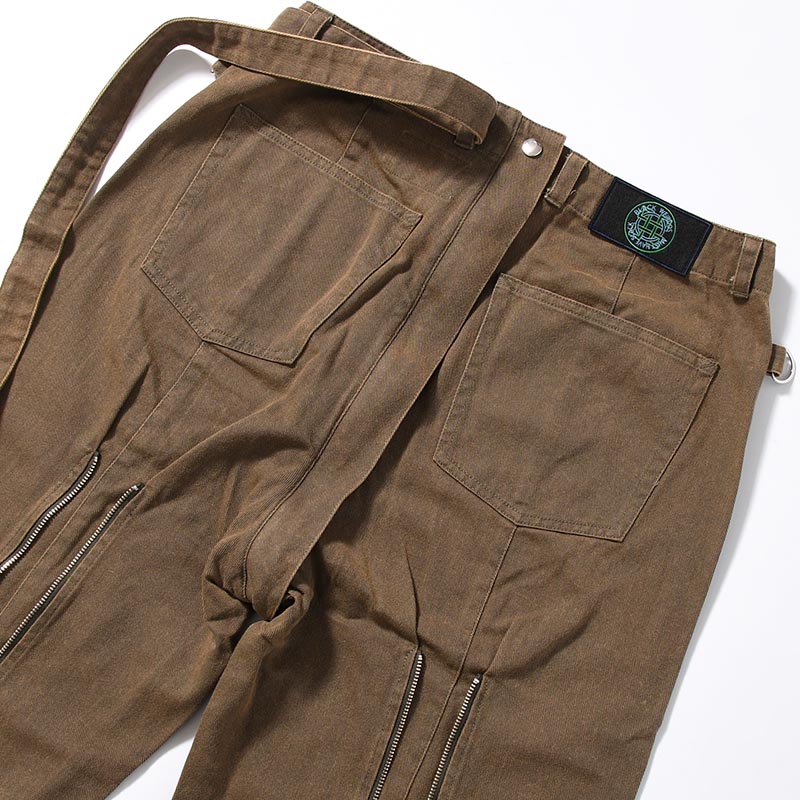 DENIM BONDAGE PANTS -KHAKI-