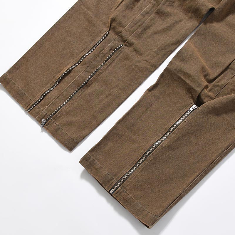 DENIM BONDAGE PANTS -KHAKI-