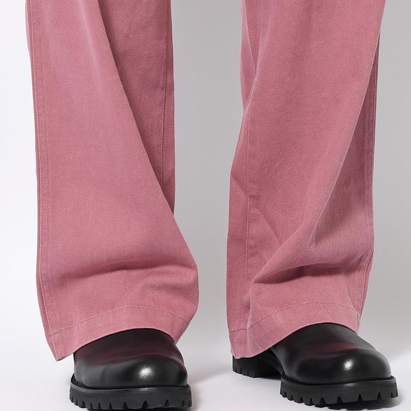 DENIM BONDAGE PANTS -PLUM-