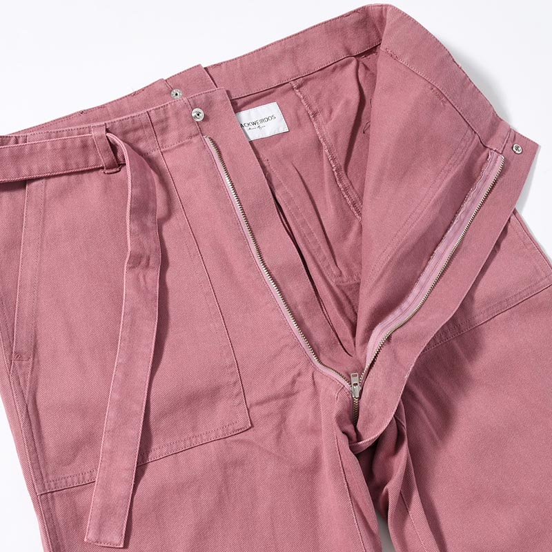 DENIM BONDAGE PANTS -PLUM-