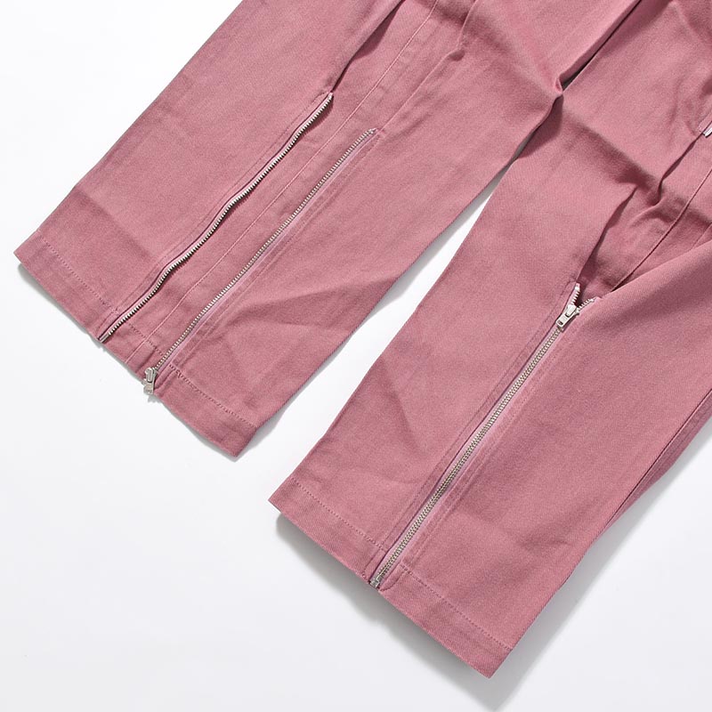 DENIM BONDAGE PANTS -PLUM-