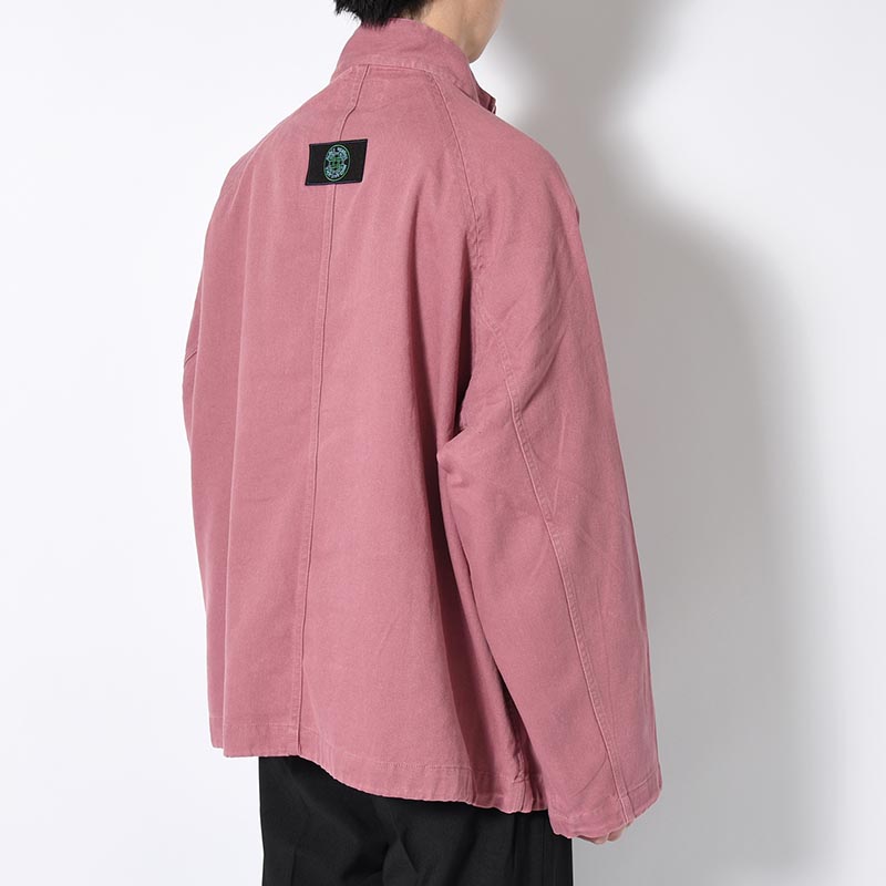 DENIM ANORAK SHIRT -PLUM-