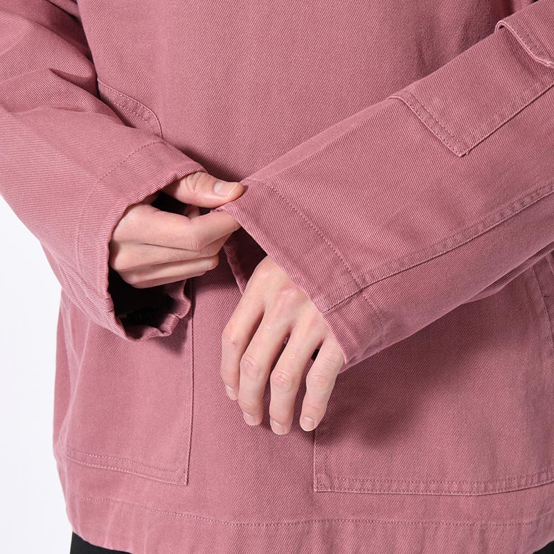 DENIM ANORAK SHIRT -PLUM-