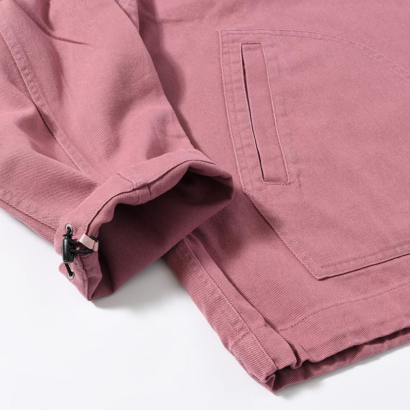 DENIM ANORAK SHIRT -PLUM-