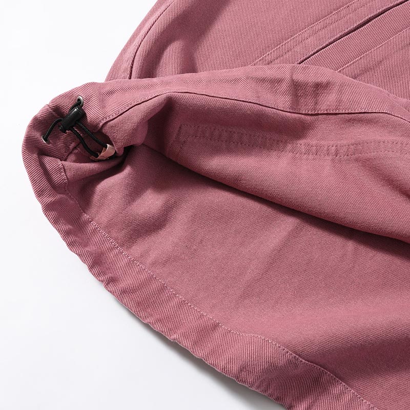 DENIM ANORAK SHIRT -PLUM-