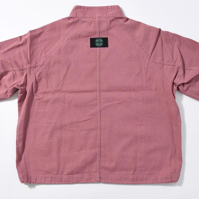 DENIM ANORAK SHIRT -PLUM-