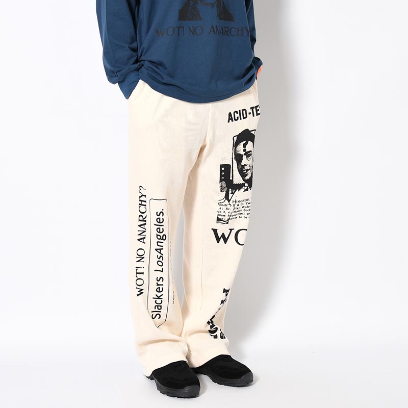 THERMAL PANTS -WHITE-