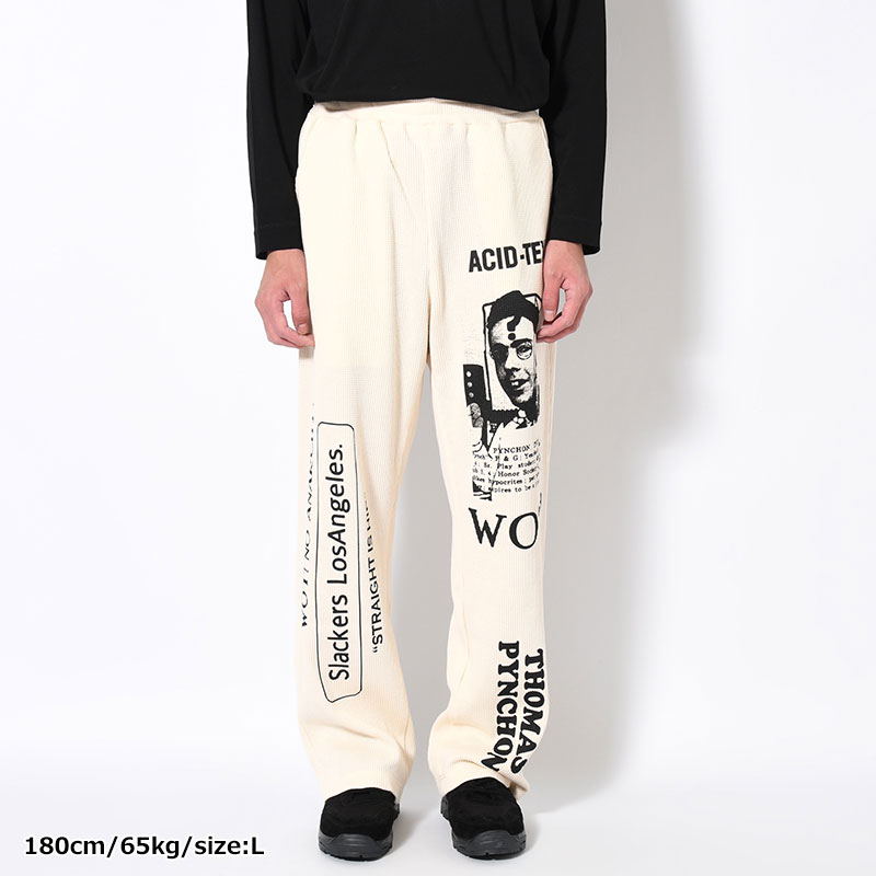 THERMAL PANTS -WHITE-