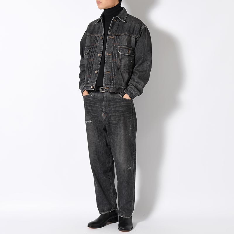 KAMATA DENIM JACKET Vintage Wash -BLK/VINTAGE-