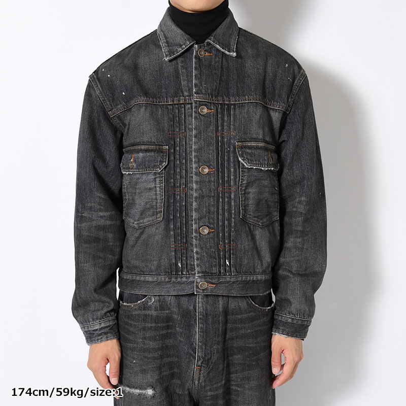 KAMATA DENIM JACKET Vintage Wash -BLK/VINTAGE-