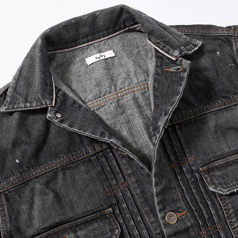 KAMATA DENIM JACKET Vintage Wash -BLK/VINTAGE-