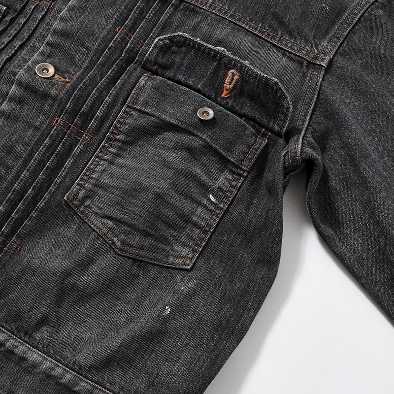 KAMATA DENIM JACKET Vintage Wash -BLK/VINTAGE-