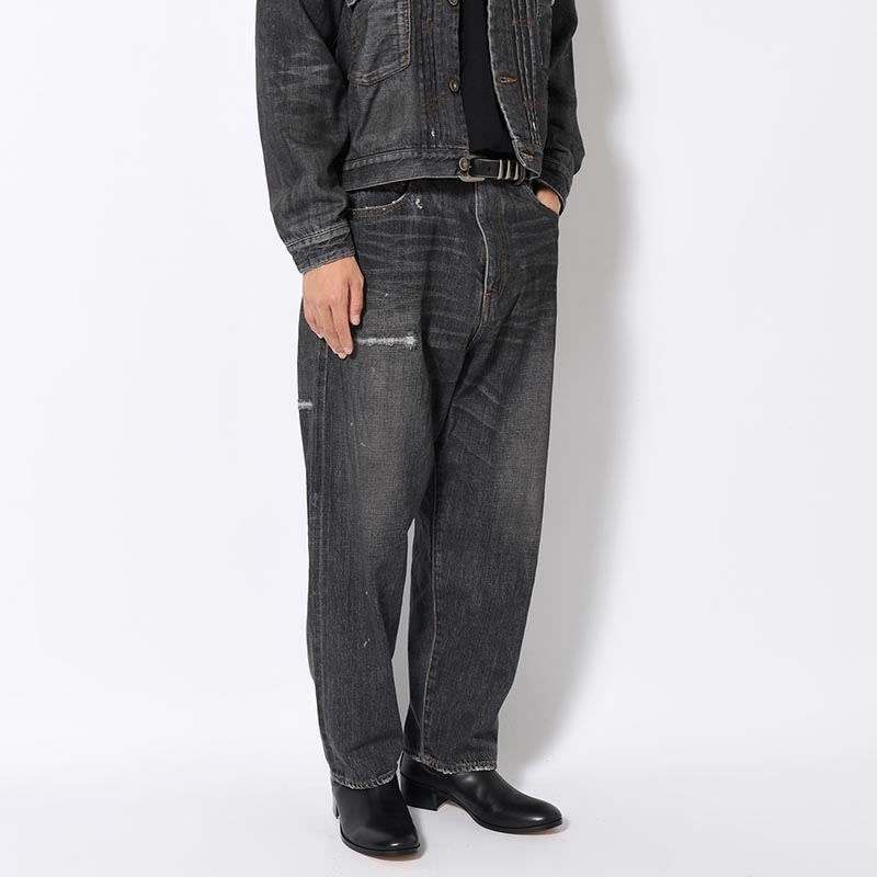 KAMATA DENIM TROUSER TYPE01 Vintage Wash -BLK/VINTAGE-