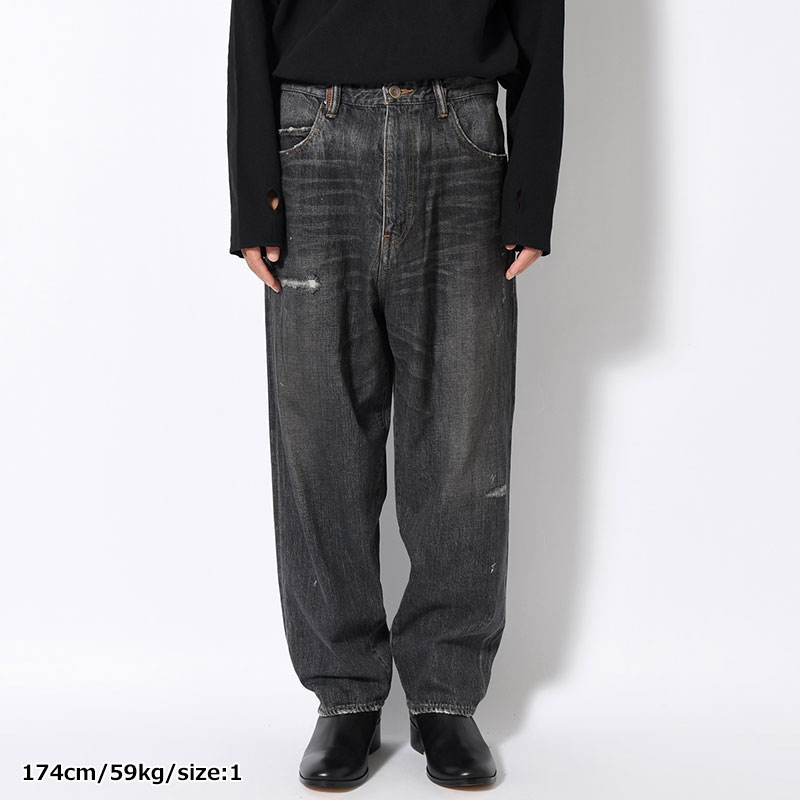 KAMATA DENIM TROUSER TYPE01 Vintage Wash -BLK/VINTAGE-