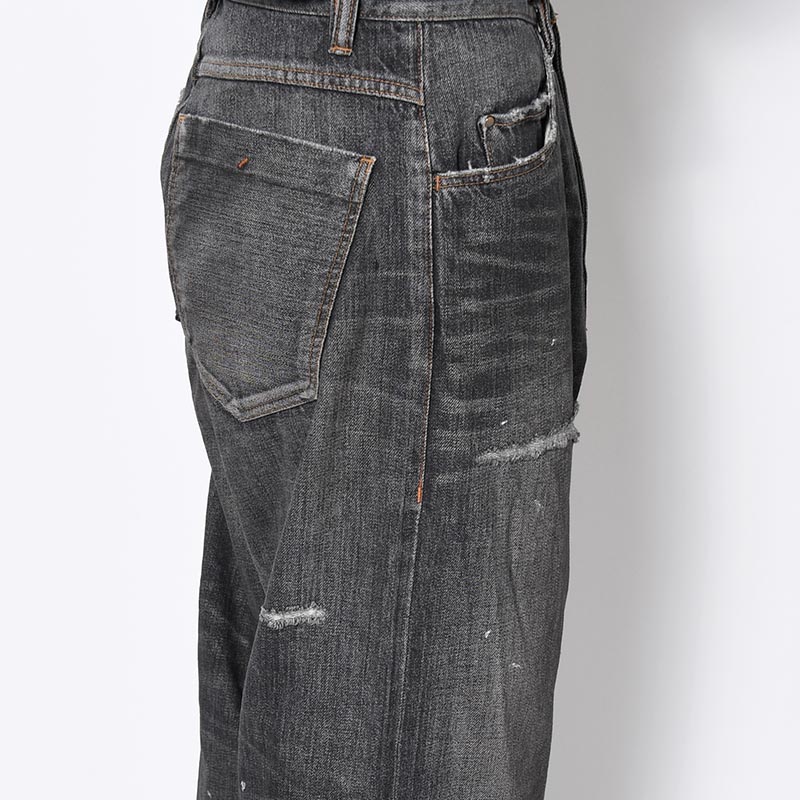 KAMATA DENIM TROUSER TYPE01 Vintage Wash -BLK/VINTAGE-