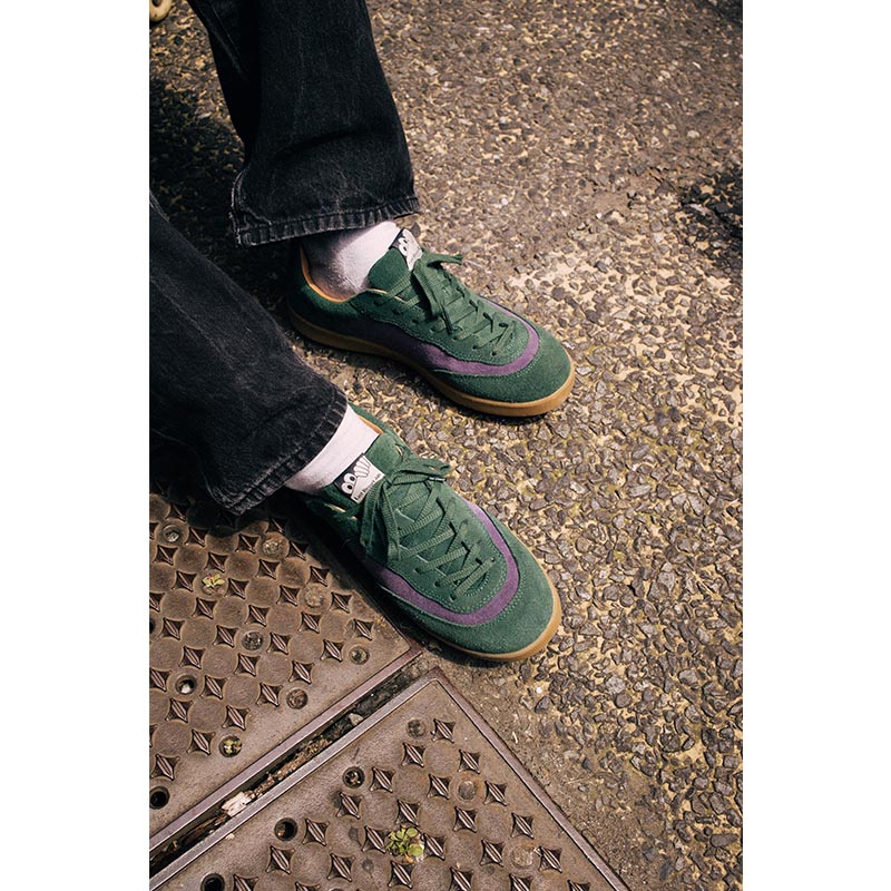 CM001 LO SUEDE -Elm Green/Loganberry/Gum-