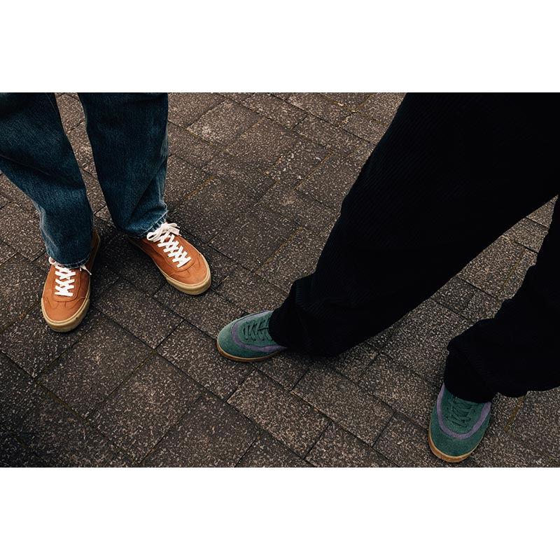 CM001 LO SUEDE -Elm Green/Loganberry/Gum-