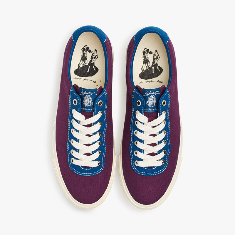 VM001 LO CANVAS Julian Smith -PLUM/DIRTY BLUE-