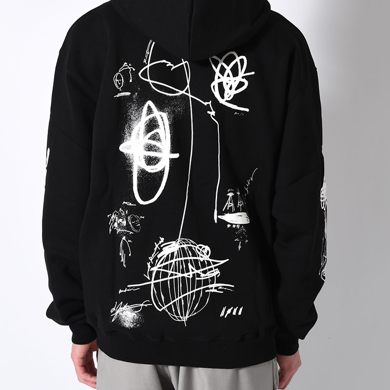 EXPANDO HOODIE -BLACK-