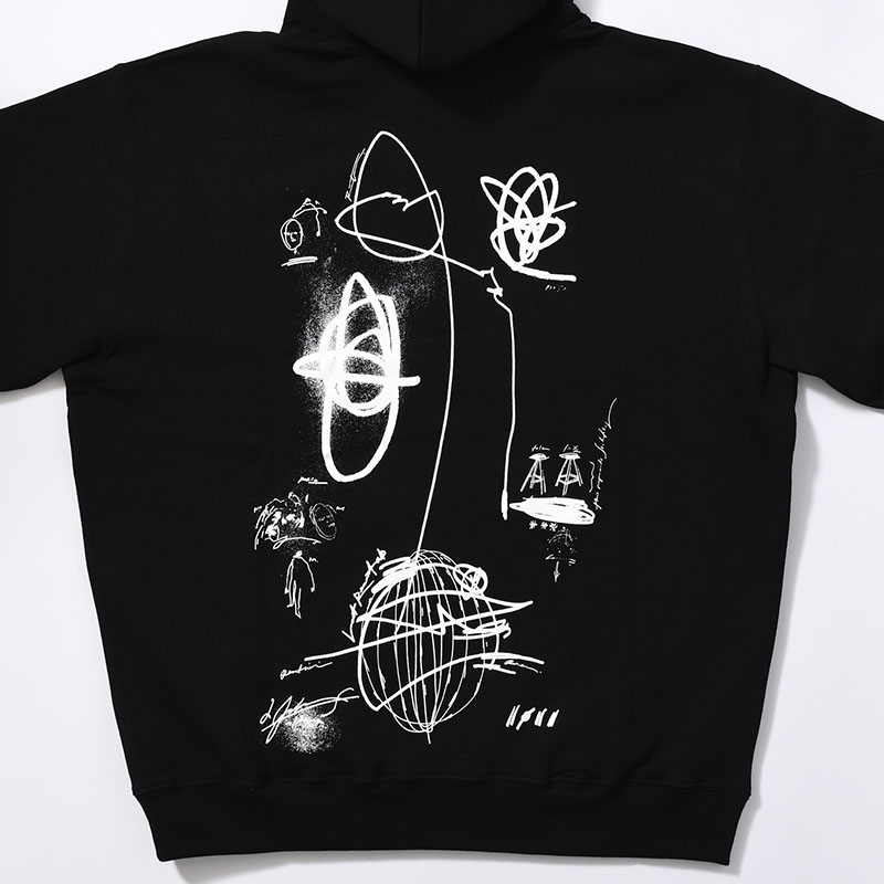 EXPANDO HOODIE -BLACK-