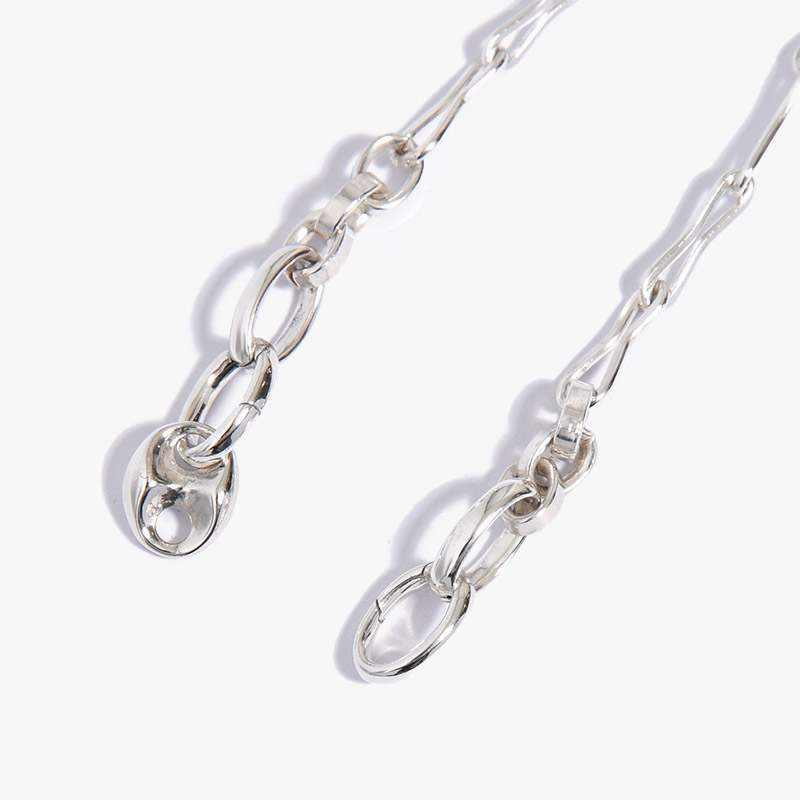 SM WAVE CHAIN BRACELET -SILVER-