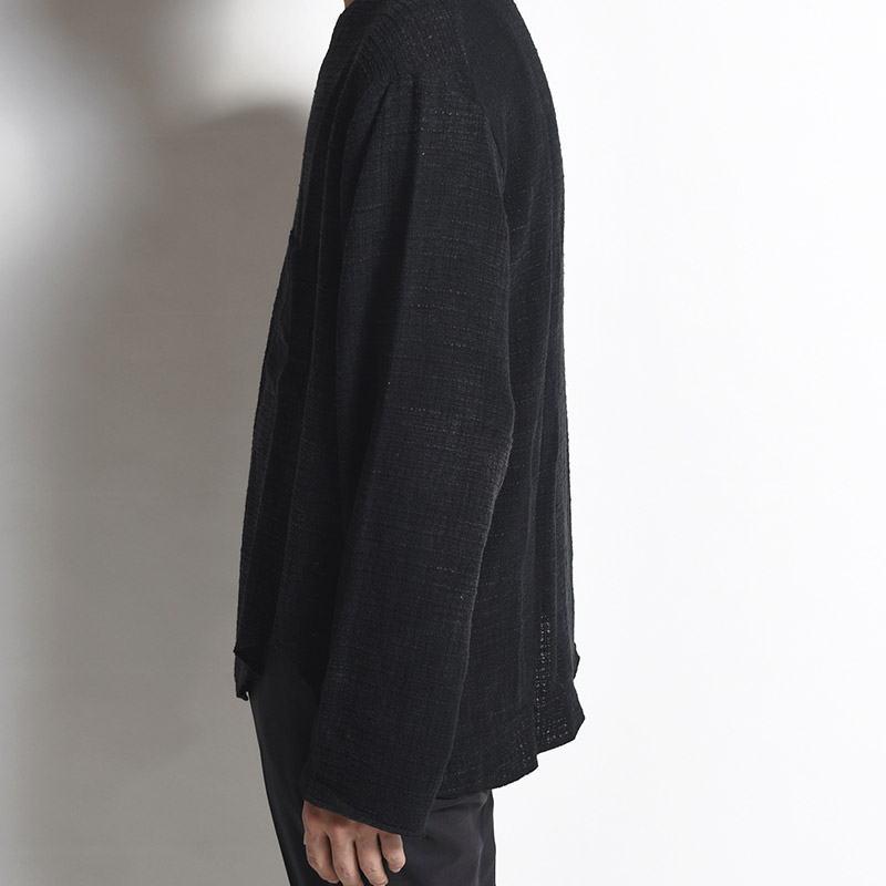 BOATNECK SHIRTS Stone Wash -BLK MESH-