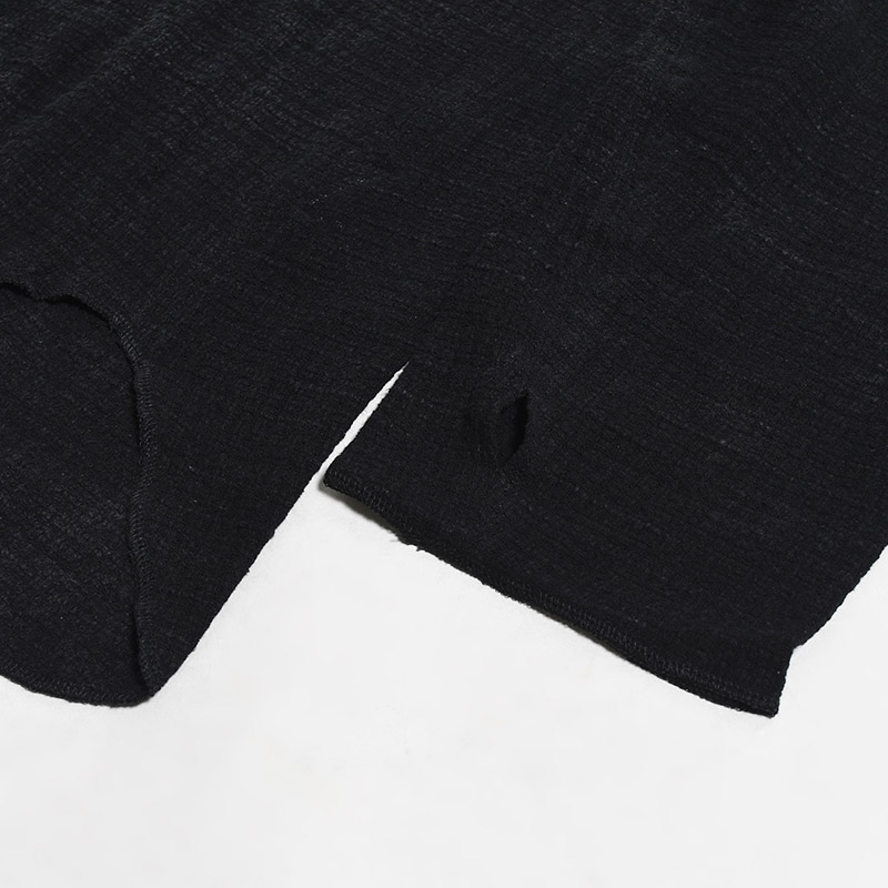 BOATNECK SHIRTS Stone Wash -BLK MESH-