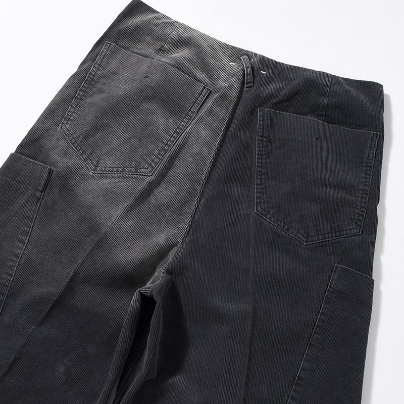 TUCK BAGGY CARGO PANTS -BLACK-