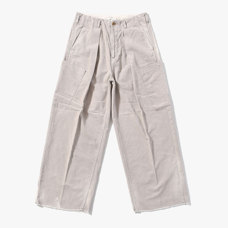 TUCK BAGGY CARGO PANTS -GRAY-