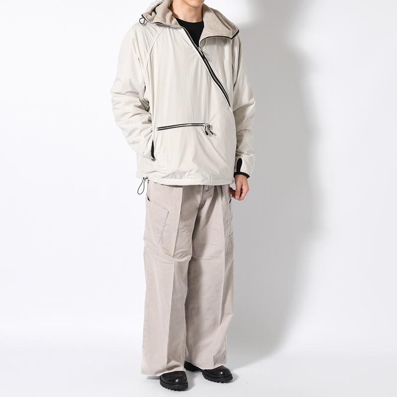 TUCK BAGGY CARGO PANTS -GRAY-