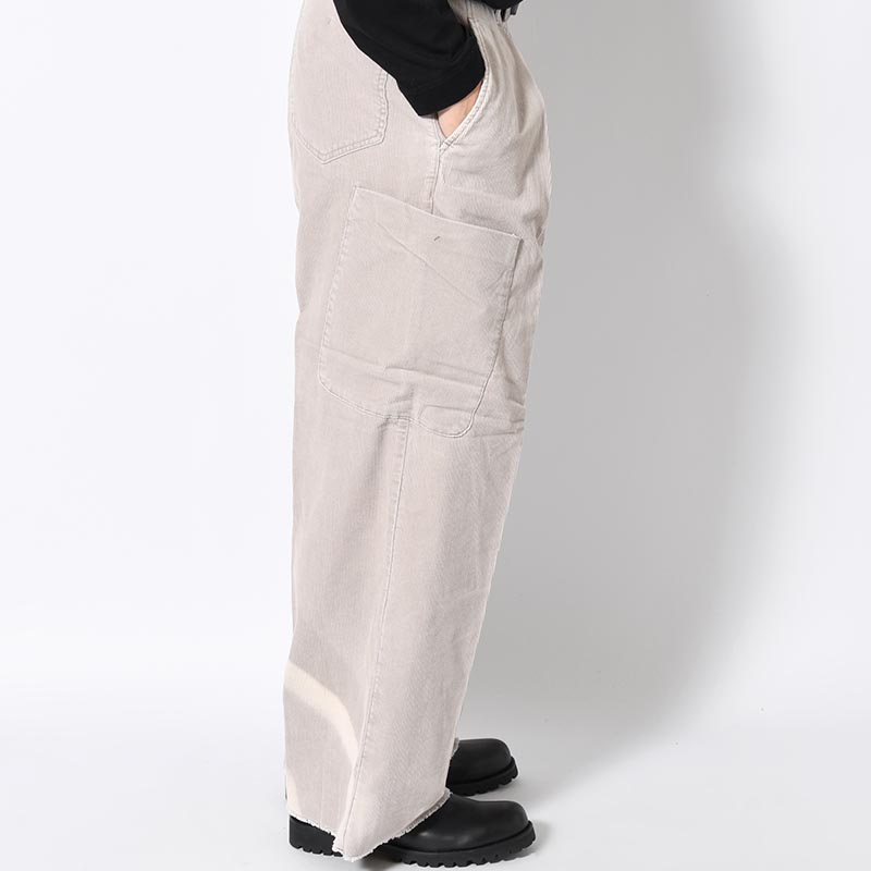 TUCK BAGGY CARGO PANTS -GRAY-