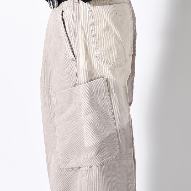 TUCK BAGGY CARGO PANTS -GRAY-