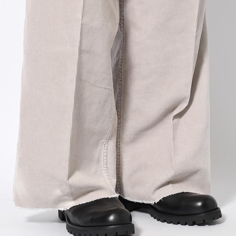 TUCK BAGGY CARGO PANTS -GRAY-