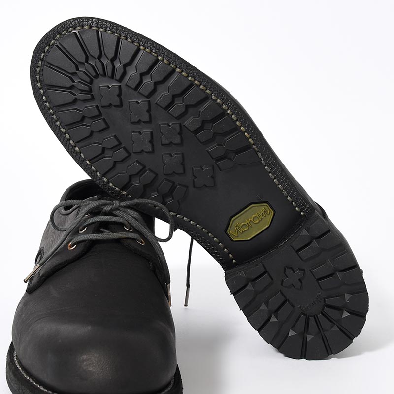 ITALIAN MILITARY OFFICER SHOES -BLACK-