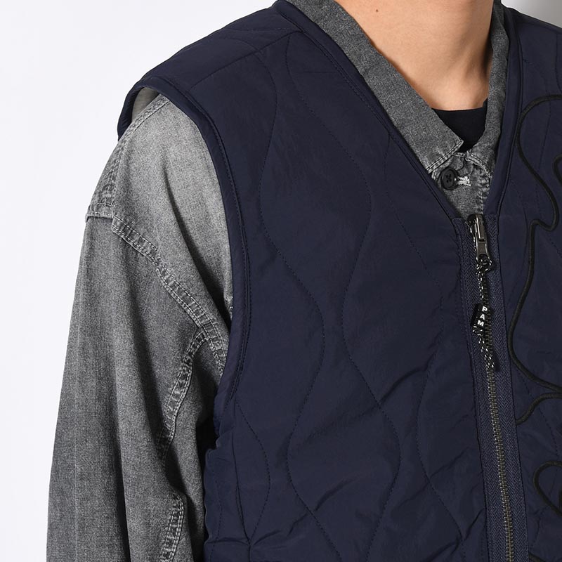 PENCHANT REVERSIBLE VEST -NAVY/PELICAN-