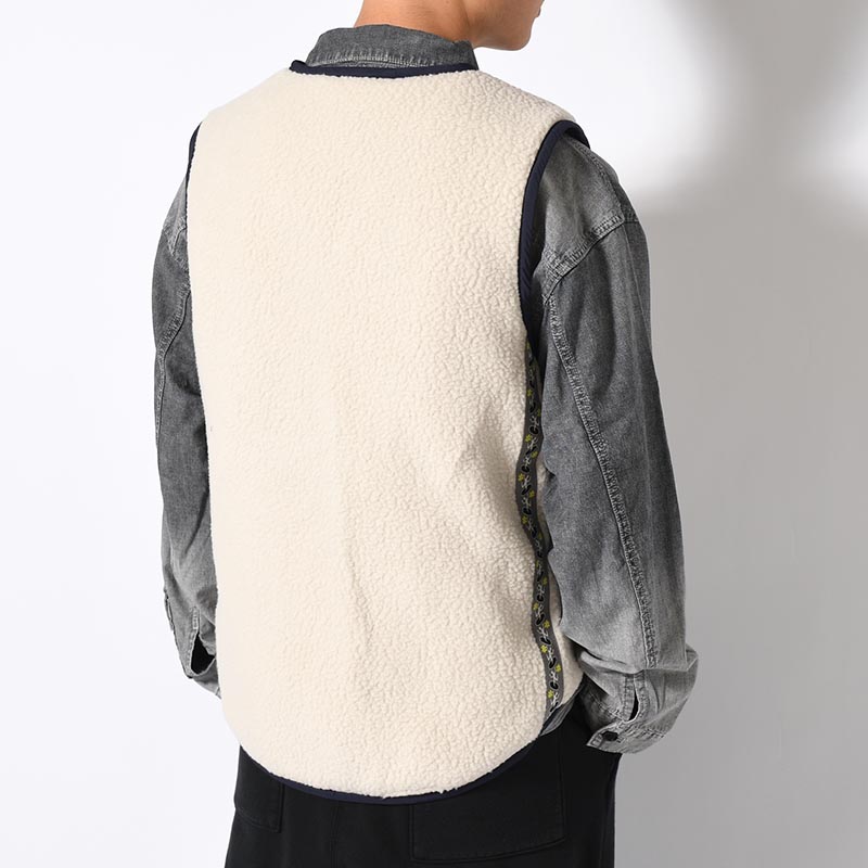 PENCHANT REVERSIBLE VEST -NAVY/PELICAN-