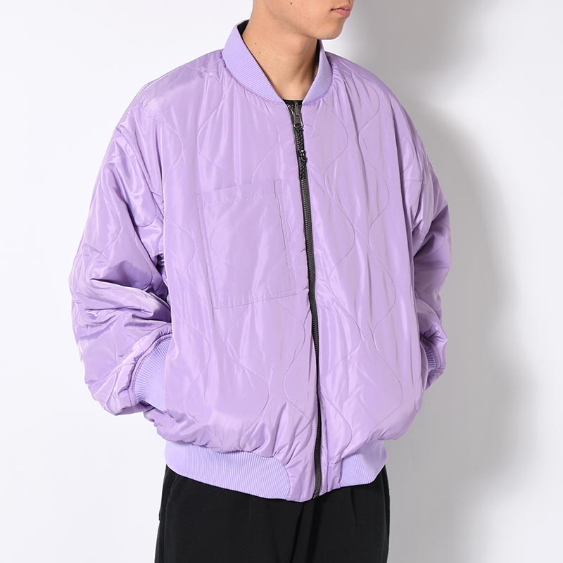 MARKINGS REVERSIBLE BOMBER JACKET -CHARCOAL-