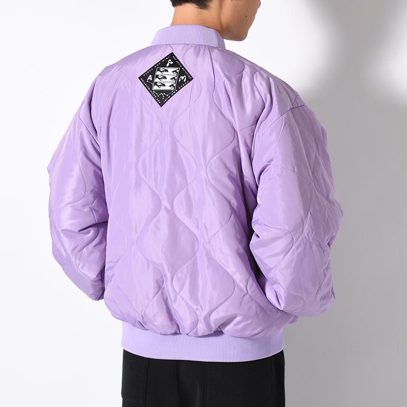 MARKINGS REVERSIBLE BOMBER JACKET -CHARCOAL-