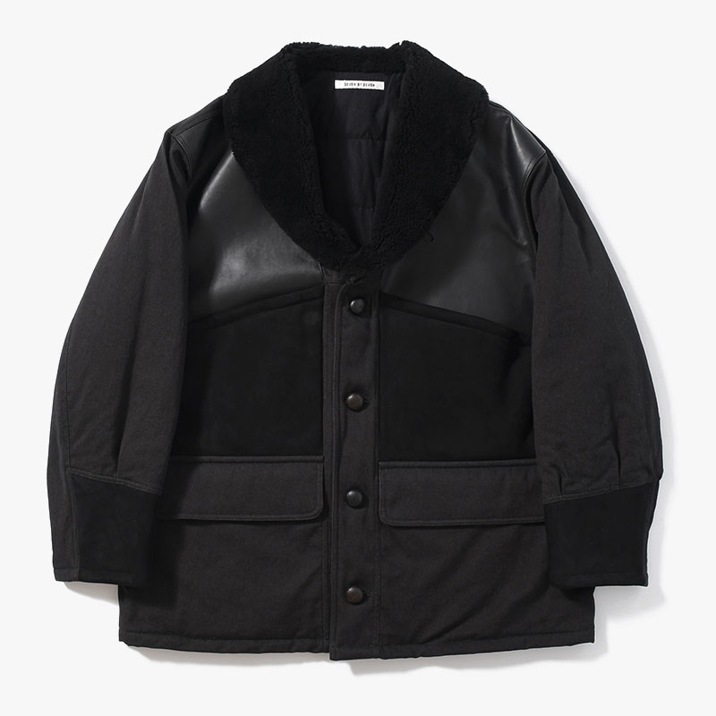 MOUTON COMBINATION JACKET -BLACK-